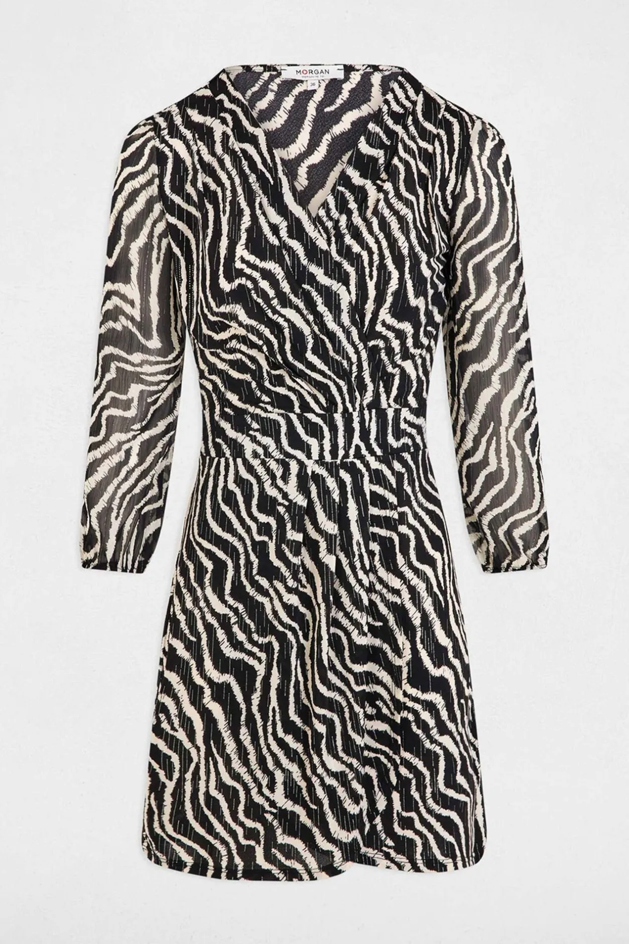 Morgan Vestido cruzado estampado Multicolor Best