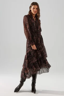 Trendyol Vestido cuello halter estampado Sale