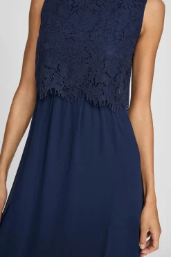 Vila Vestido de fiesta largo Azul marino Outlet