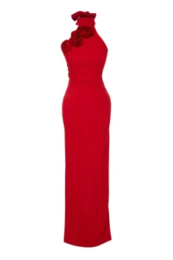 Trendyol Vestido de noche regular rojo Sale