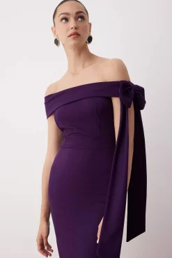 Trendyol Vestido de punto morado/lila