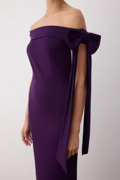 Trendyol Vestido de punto morado/lila