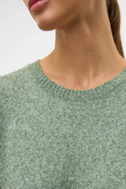 Vero Moda Vestido de punto con cuello redondo Verde Best