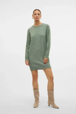 Vero Moda Vestido de punto con cuello redondo Verde Best