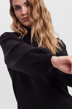 Vero Moda Vestido de punto corto manga larga Negro New