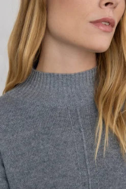 Pedro del Hierro Vestido de punto costura central lana Gris Best