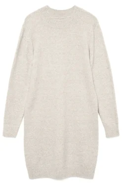 Vero Moda Curve Vestido de punto manga larga talla grande Beige Outlet