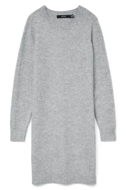 Vero Moda Curve Vestido de punto manga larga talla grande Gris Clearance