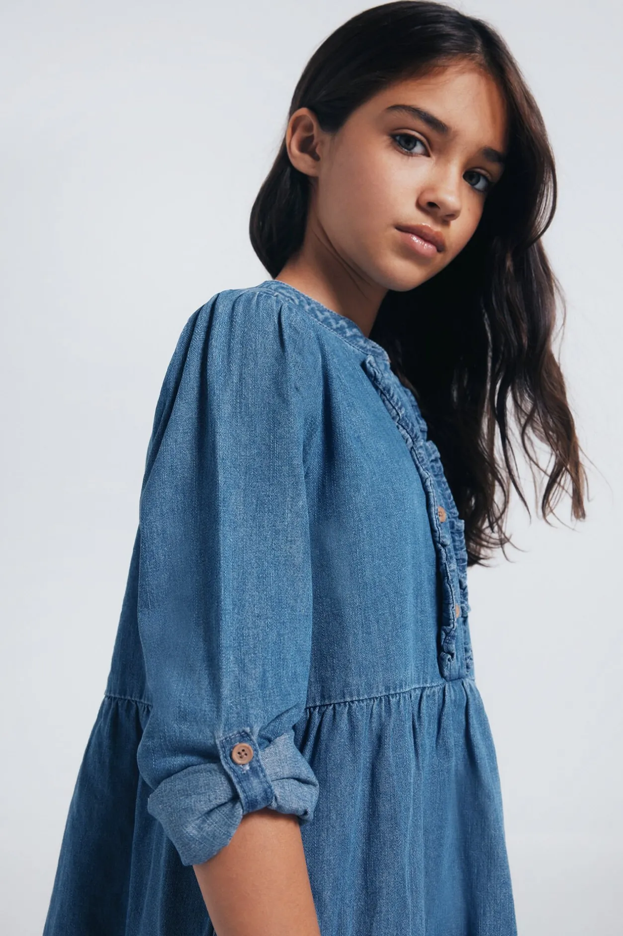 Springfield Kids Vestido DENIM niña azul Outlet