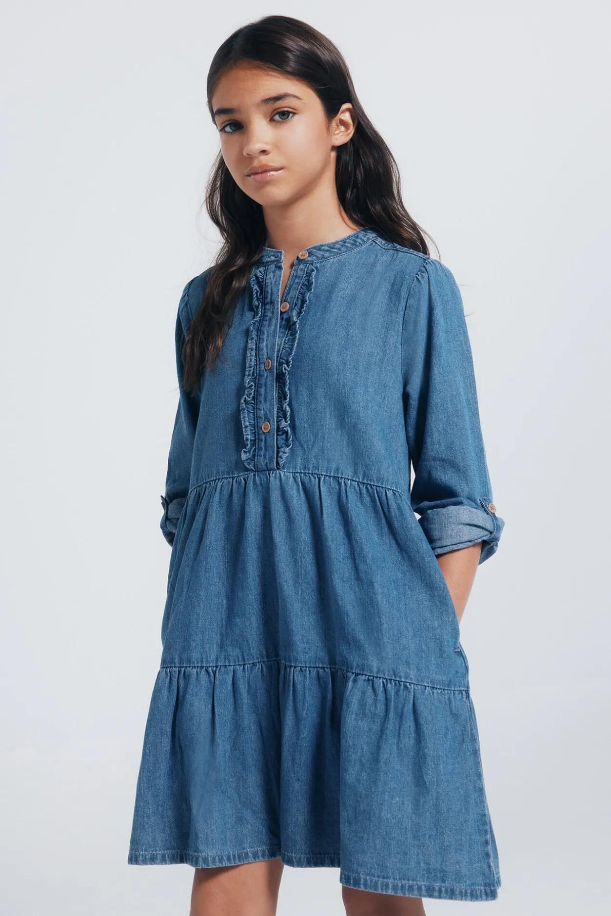 Springfield Kids Vestido DENIM niña azul Outlet