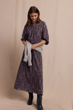Slowlove Vestido estampado Estampado morado Outlet