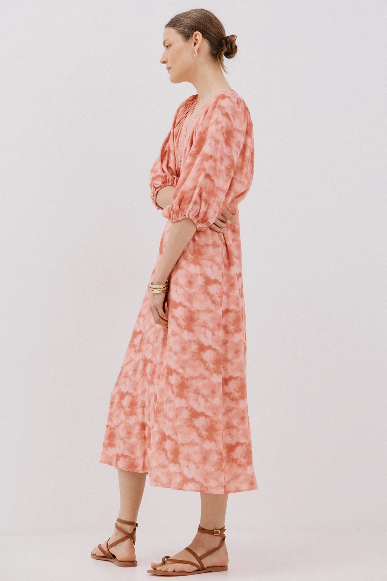 Cortefiel Vestido estampado Multicolor Clearance