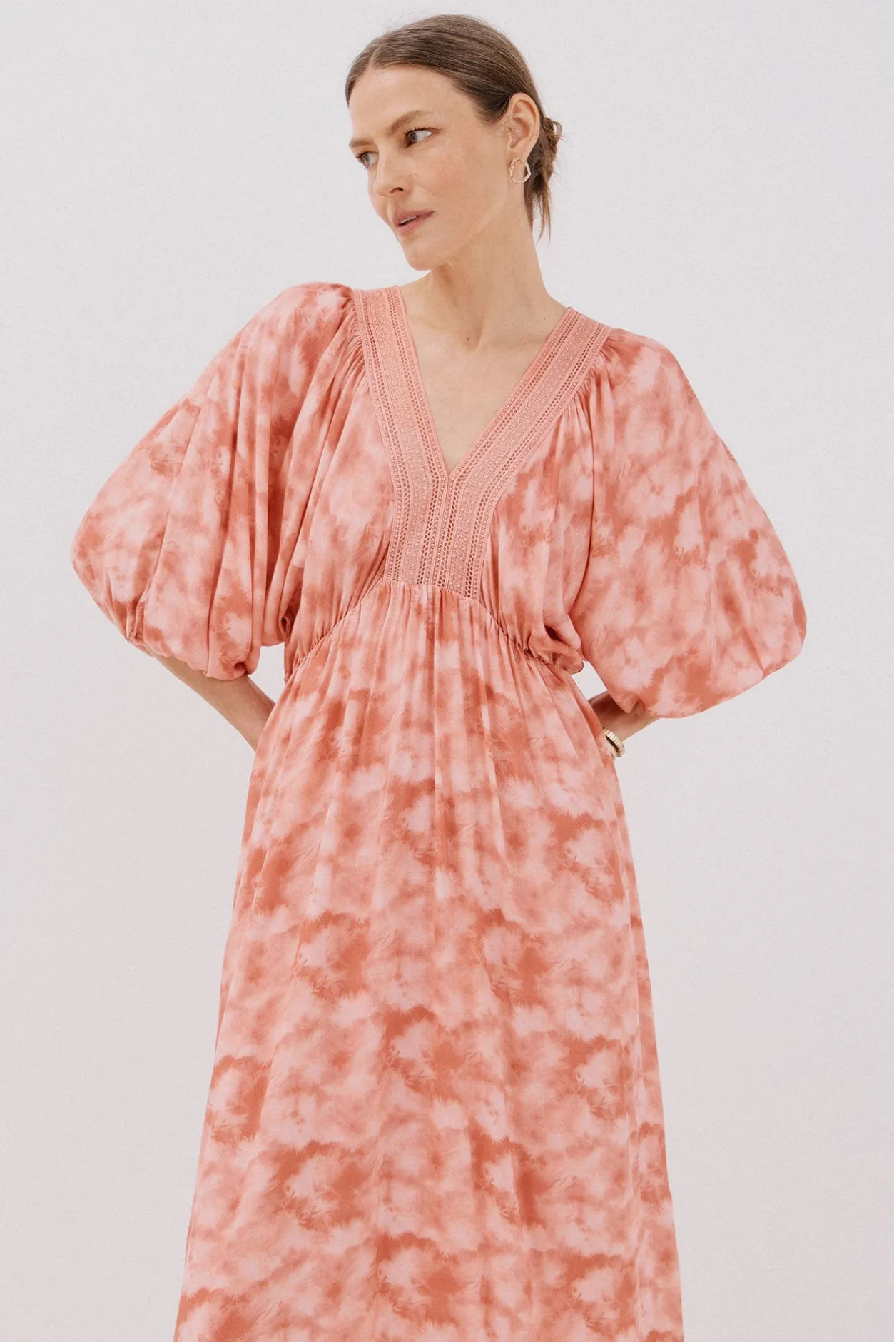 Cortefiel Vestido estampado Multicolor Clearance