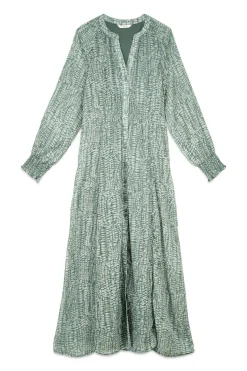 Slowlove Vestido estampado fluido Estampado verde Outlet