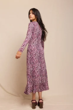 Slowlove Vestido estampado frunces Multicolor Online