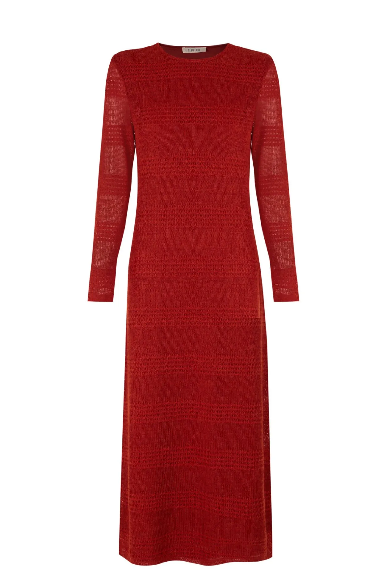 Slowlove Vestido estructura rústica Naranja Discount