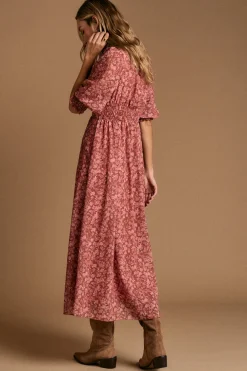 Polín Et Moi Vestido flores maquillaje Rosa Hot