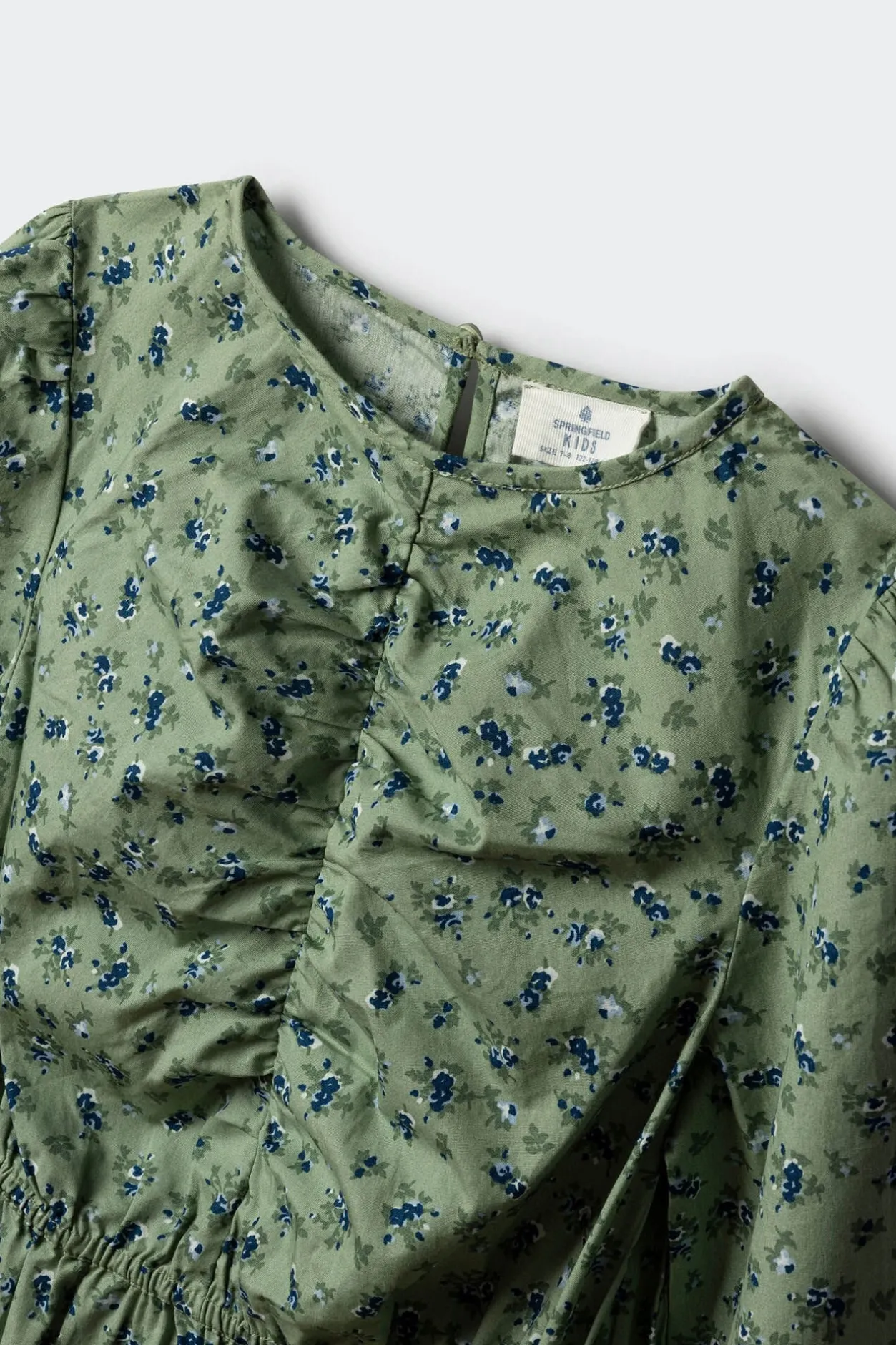 Springfield Kids Vestido flores niña verde New