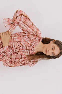 Cortefiel Vestido fluido volantes Multicolor Best