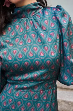 Polín Et Moi Vestido Largo Caricela Turquesa