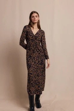 Slowlove Vestido largo estampado Negro Best