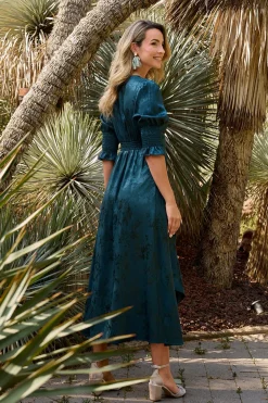 Polín Et Moi Vestido largo estampado Azul Discount