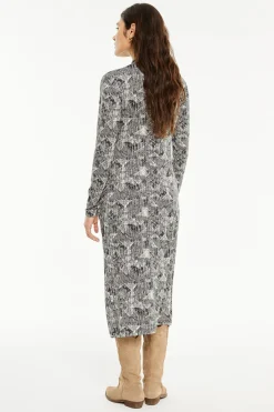 System Action Vestido largo estampado negro Best