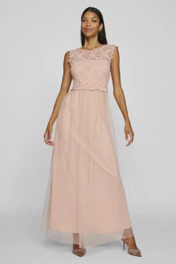 Vila Vestido largo fiesta Rosa