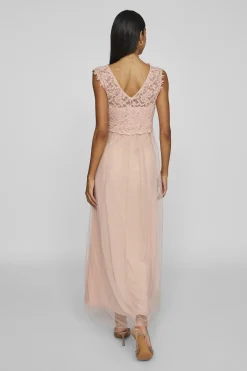 Vila Vestido largo fiesta Rosa
