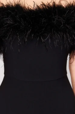 Trendyol Vestido largo palanbra de honor negro Hot