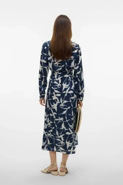 Vero Moda Vestido midi camisero Azul marino Hot