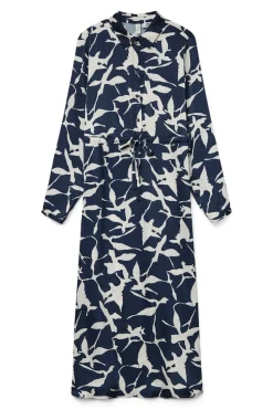 Vero Moda Vestido midi camisero Azul marino Hot