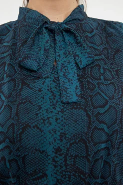 Trendyol Vestido midi con lazo verde Hot