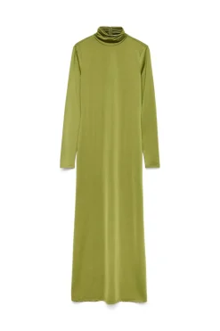 Vero Moda Vestido midi cuello subido Verde oscuro Sale