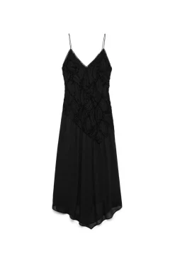Vero Moda Vestido midi de tirantes Negro