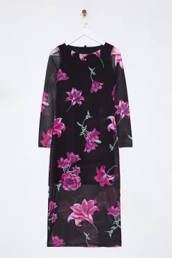 Trendyol Vestido midi de tul rosa New