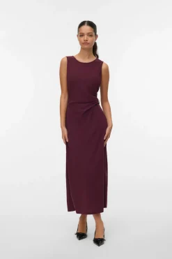 Vero Moda Vestido midi detalle hebilla Morado Online
