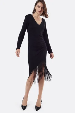 Cuplé Vestido nudo punto Negro New