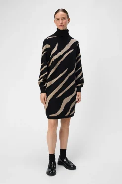 Object Vestido punto estampado Multicolor