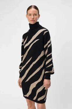 Object Vestido punto estampado Multicolor