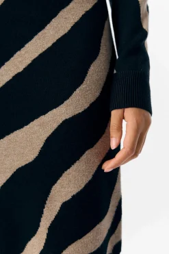 Object Vestido punto estampado Multicolor Discount