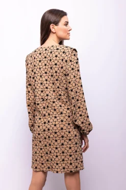 Object Vestido tejido textura Marr&oacute;n Best