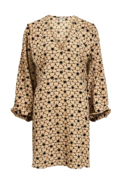 Object Vestido tejido textura Marr&oacute;n Best