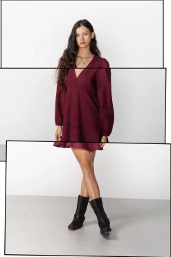 High Spirits Vestido Vela burdeos Best