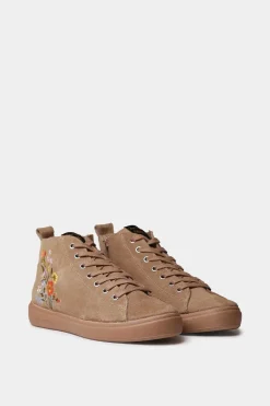 Toni Pons Zapatilla abotinadabcon detalles florales beige Best