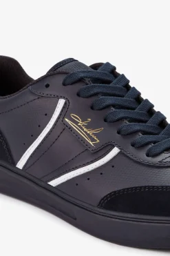 Fred Perry Zapatilla B4 embossed leather/suede Azul marino New