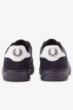 Fred Perry Zapatilla B4 embossed leather/suede Azul marino New