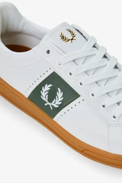 Fred Perry Zapatilla B721 piel Blanco Clearance