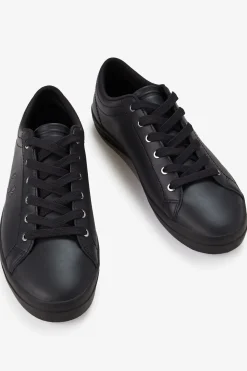 Fred Perry Zapatilla baseline leather Negro Online