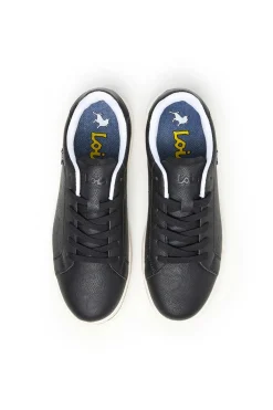 Lois Zapatilla básica tenis de caballero negro Hot